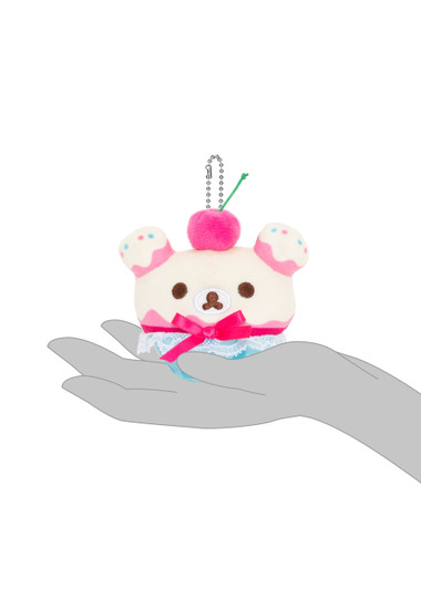 Korilakkuma Cherry Cupcake Plush Stuffed Animal Keychain Korilakkuma Cherry Cupcake Plush Stuffed Animal Keychain