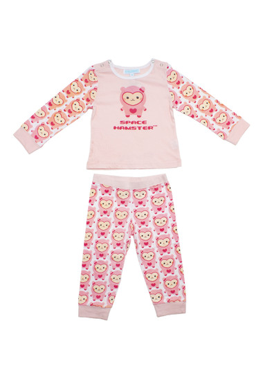 Space Hamster™ Ruby Pink Child Pajama PJ Set Space Hamster™ Ruby Pink Child Pajama PJ Set