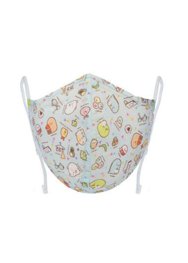 Sumikko Gurashi Reusable Face Mask - Let's Play - Front Angle Sumikko Gurashi Reusable Face Mask - Let's Play - Front Angle
