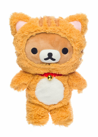 Rilakkuma San-X Original Dressed As A Fluffy Tiger - Front Angle Rilakkuma San-X Original Dressed As A Fluffy Tiger - Front Angle