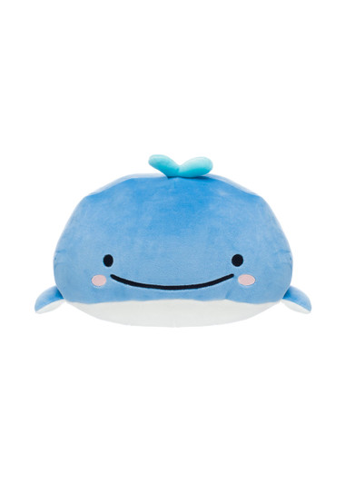 Jinbesan Kokujira Mochi with a Shell Plush - Front Angle Jinbesan Kokujira Mochi with a Shell Plush - Front Angle