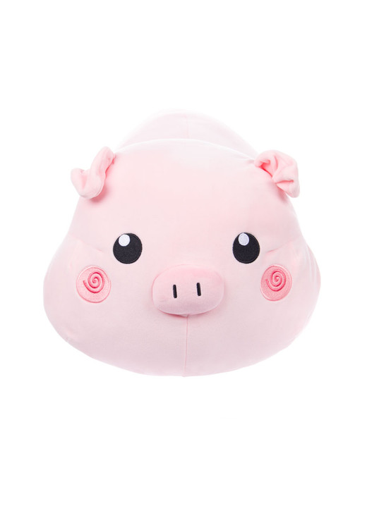 Honeymaru Laydown Pig Mochi Plush - Front Angle