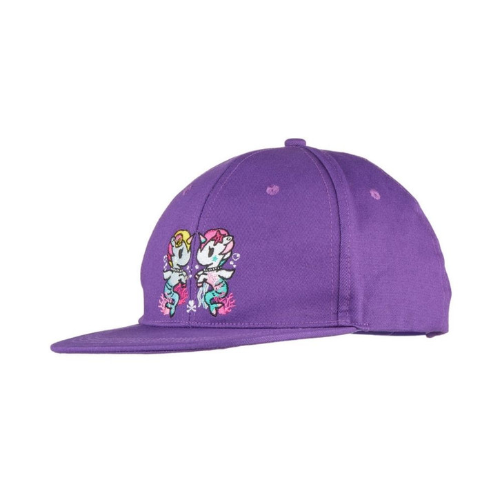 tokidoki Mermicorno Baseball Snapback Cap - Lavender