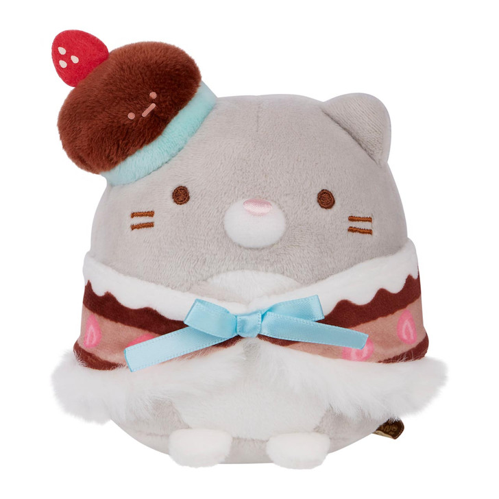 Sumikkogurashi San-X Original Neko Grey Sweets Series Plush - Front Angle