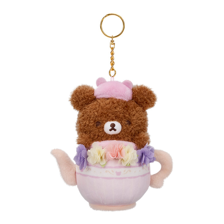 Chairoikoguma Tea Time Plush Keychain by Rilakkuma