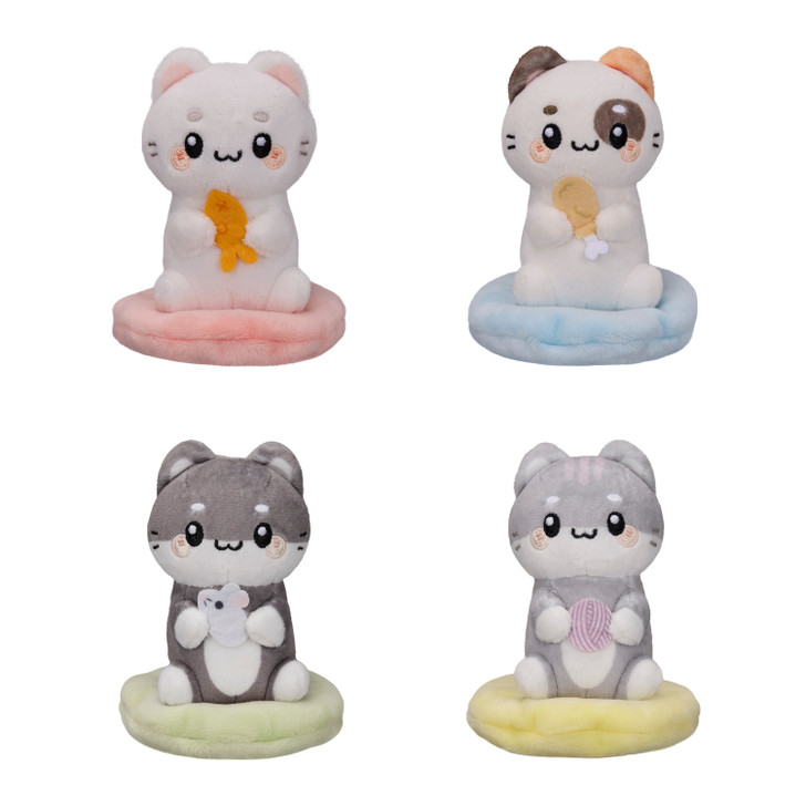 Sitting Comfy Cat BB Plush by Honeymaru