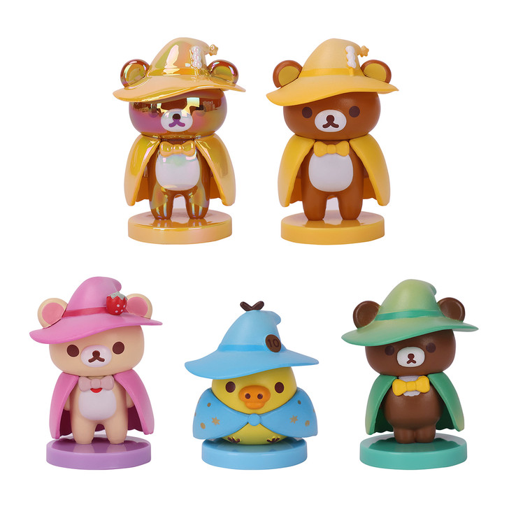 Rilakkuma Magic Figurine 4.5 inch tall collectible with detailed whimsical design for desk decor and gifts  at Jellybeet