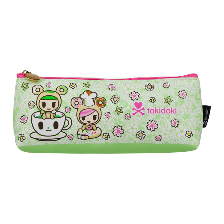 tokidoki Mochi and Donut Pencil Pouch with whimsical character design in soft vibrant colors at Jellybeet