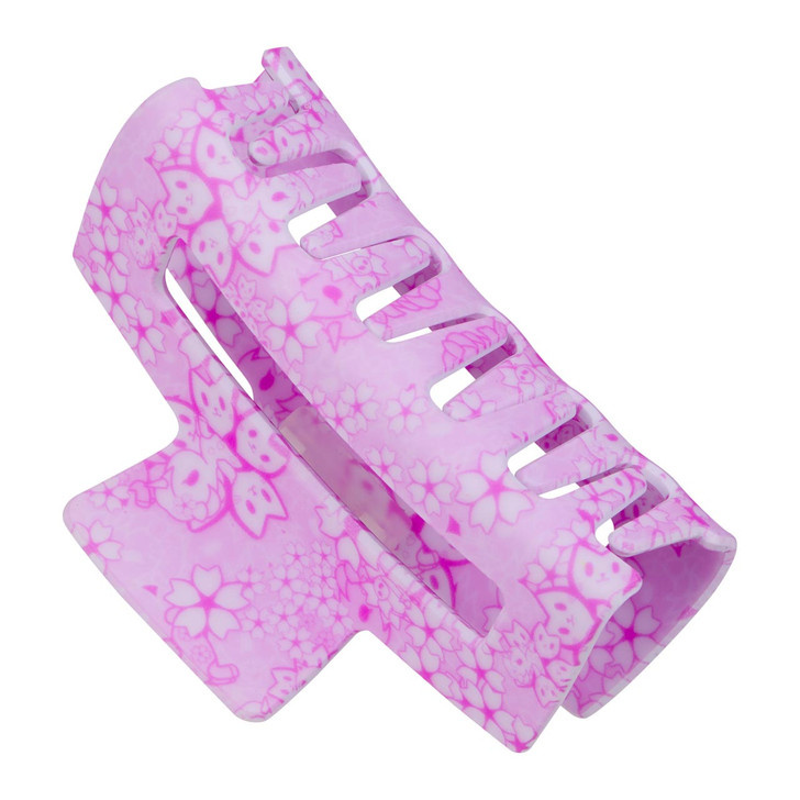 tokidoki Sakura Pink Hairclip with cherry blossom design on white background at Jellybeet