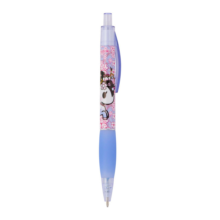 Tokidoki Sakura Hot Pink Lavender Pen with colorful designer art and smooth ink flow for everyday writing at Jellybeet