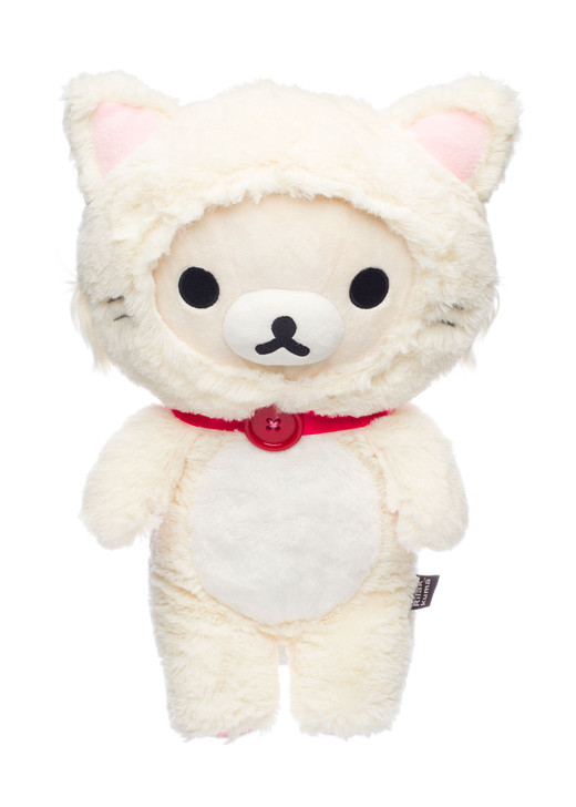 white fluffy cat toy