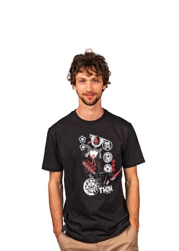 tokidoki Silver Samurai T-Shirt - Black