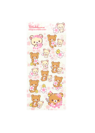 Rilakkuma Happy Picnic Sticker Sheet - Green