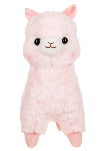 pink stuffed llama