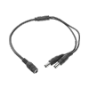 SYSCOM JRF51 Divisor de Energia 3.5 mm con 2 salidas de Jack macho,Duplique sus adaptadores de corriente con este conector de alimentación. Tendrá 2 salidas listas para usarse en sus dispositivos.