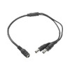 SYSCOM JRF51 CABLE CON CONECTOR JACK HEMBRA 3.5 mm con 2 salidas de Jack macho,Duplique sus adaptadores de corriente con este conector de alimentación. Tendrá 2 salidas listas para usarse en sus dispositivos.
