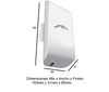 UBIQUITI NANOSTATION LOCOM2 - Radio con antena integrada Airmax 2.4GHz para uso en exteriores con tecnología MIMO. Cuenta con un panel de antena de 8 dBi y una potencia de transmisión de 23 dBm, ofrece un rendimiento de hasta 150 Mbp.
