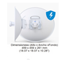 UBIQUITI POWERBEAM AC PBE-5AC-GEN2 - Radio Airmax AC GEN2 de 5.8GHz para exterior con antena integrada de 25 dBi y tecnología MIMO. Potencia de salida de 25 dBm y rendimiento de hasta 450 Mbps.