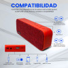 Vorago BSP-150 Bocina Bluetooth Portátil 6w, Entradas Micro SD, Jack 3.5 mm, Batería Recargable, Rojo