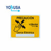 YONUSA LPVOLTAS - Letrero o anuncio genérico preventivo de alta tensión para colocación en cercos eléctricos (1015502)