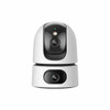 IMOU Ranger Dual (IPC-S2XN-6M0WED) - Cámara IP WiFi Dual de 6MP tiene un lente fijo y un lente PT de 3MP cada uno, visión nocturna de 15m, audio bidireccional con micrófono y altavoz integrados, e IA