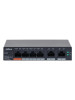DAHUA DH-CS4006-4ET2ET-60 - Switch PoE de 6 Puertos Administrable con 4 PoE (10/100 Mbps) y 2 uplink (10/100/1000 Mbps). Total de 65 W PoE, administración en la nube con DoLynk Care, carcasa metálica robusta, ideal para redes IP