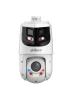 DAHUA SDT4E425-8P-GB-APV1-Cámara IP PTZ 8+4MP,8MP Vista Panorámica+4MP PT, TiOC WizSense, 25X Zoom, IR hasta100m, disuasión activa con Estrobo de Luz Roja y Azul, Altavoz Integrado, protección perimetral, Iluminador dual inteligent