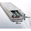 HM HM1020-2.5 CANALETA PVC BCA 2.5M S/D 
