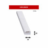 HM HM2023-2 CANALETA PVC 20X23MM 2M  Canaleta Blanco 1 Vía 