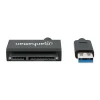 MANHATTAN 130424 USB 3.0 SATA ADAPTADOR SuperSpeed para transferir datos, realizar copias de seguridad y almacenar de forma rápida y sencilla. 