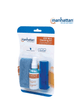 MANHATTAN 421010 - Kit de Limpieza para Pantallas LCD/ Libre de Alcohol/ Incluye Solución de Limpieza/ Brocha y Paño de Microfibra/ 