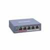 Switch Monitoreable PoE+ / 4 puertos 10/100 Mbps PoE+ 