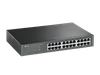 TP-LINK TL-SG1024D - Switch Gigabit no administrable de 24 puertos 10/100/1000 Mbps para escritorio/rack 35.7 Mpps de rendimiento para transferencia eficiente Cumple con ROHS, sin materiales peligrosos