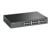 TP-LINK TL-SG1024D - Switch Gigabit no administrable de 24 puertos 10/100/1000 Mbps para escritorio/rack 35.7 Mpps de rendimiento para transferencia eficiente Cumple con ROHS, sin materiales peligrosos