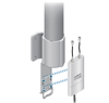 UBIQUITI AMO-2G10 - Antena Omnidireccional para access point / 2.4GHz / Ganancia 10 dBi / 2 Conectores SMA hembra inverso