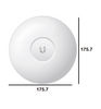 UBIQUITI UAP-AC-LR - Access Point Inalámbrico de largo alcance UniFi AC / Doble Banda 802.11ac / Interior / MIMO 2x2 / 24 dBm / Hasta 1317 Mbps / Incluye Inyector PoE