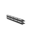 LINKEDPRO LP-PP-608 Panel de parcheo de impacto (110) UTP de 48 puertos Cat6, 19in, 2U, con barra para organizar cable,Nivel rendimiento Cat6/Clase E, alta calidad.Fácil instalación,esquemas de cableado T568A/T568B.