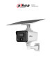 DAHUA IPC-HFW2441DG-4G-SP-B Cámara IP Bala 4G 4MP/panel solar/Batería/ SMD/ Sirena y luz de disuasión activa/Audio bidireccional/ Iluminador dual inteligente/IR 50 m/ luz cálida 30m/ Modo AOV (vídeo siempre activo)/ Ranura para Micro SD/ IP67