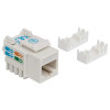 INTELLINET 210591 - Jack RJ45 CAT6 Keystone / de impacto 110 / color blanco.El Jack Keystone Cat6 de Intellinet ofrece el mejor rendimiento a un precio competitivo.Para uso con cable sin blindaje (UTP) Cat6.