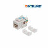 INTELLINET 210591 - Jack RJ45 CAT6 Keystone / de impacto 110 / color blanco.El Jack Keystone Cat6 de Intellinet ofrece el mejor rendimiento a un precio competitivo.Para uso con cable sin blindaje (UTP) Cat6.