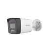 HIKVISION DS-2CE16K0T-LTS [Audio Bidireccional + Dual Light + ColorVu] Bala TURBOHD 3K (5 Megapixel) / Lente 2.8 mm Angulo de vision 112° / 30 mts IR EXIR + 20 mts Luz Blanca / Micrófono y Bocina Integrado / Exterior IP67 / Metal / dWDR