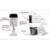 HIKVISION DS-2CE16K0T-LTS [Audio Bidireccional + Dual Light + ColorVu] Bala TURBOHD 3K (5 Megapixel) / Lente 2.8 mm Angulo de vision 112° / 30 mts IR EXIR + 20 mts Luz Blanca / Micrófono y Bocina Integrado / Exterior IP67 / Metal / dWDR