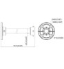 DAHUA PFB220C- Montaje de Techo para Camaras Dahua Mini Domo