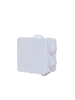 SAXXON PB085 - Caja de conexiones con 7 entradas / PVC libre de halógenos / Compatible con cámaras Bullet / Domo / Dimensiones 85 x 85 x 50 mm (Ancho x Alto x Fondo) / IP55
