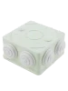 SAXXON PB085 - Caja de conexiones con 7 entradas / PVC libre de halógenos / Compatible con cámaras Bullet / Domo / Dimensiones 85 x 85 x 50 mm (Ancho x Alto x Fondo) / IP55