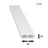 HM HM4010-2 CANALETA PVC 40X10MM 2 VIAS - 2M - COLOR BALNCO