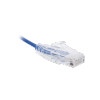 LINKEDPRO LP-UT6-100-BU28 Cable de Parcheo Slim UTP Cat6 - 1 metro, Azul, Diámetro Reducido (28 AWG)