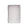 PRECISION PST-1929-14ET Gabinete Plástico ABS, Puerta Transparente, Uso en Intemperie IP66 (190 x 290 x 140 mm) cierre por Broche Inoxidable y Permite Cerrado con Candado y Llave (Perno 5mm) No Incluido