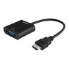 STEREN 208-151 CONVERTIDOR HDMI A VGA, Conecta equipos con salida HDMI® a pantallas o monitores que solo tengan entrada VGA Soporta alta definición HD 1080p. Soporta protocolo HDCP: Compatible con cualquier Blu-ray.