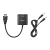 STEREN 208-151 CONVERTIDOR HDMI A VGA, Conecta equipos con salida HDMI® a pantallas o monitores que solo tengan entrada VGA Soporta alta definición HD 1080p. Soporta protocolo HDCP: Compatible con cualquier Blu-ray.